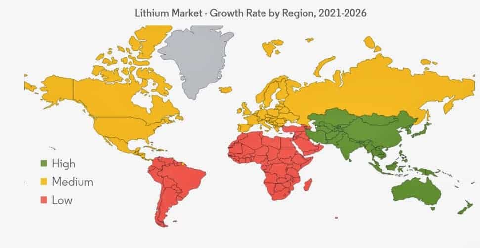 Lithium Nachfrage global